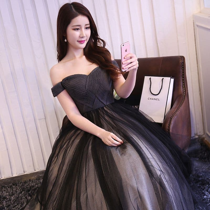 image-One-shoulder evening dress