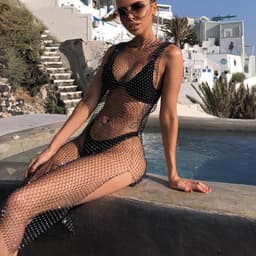 image-Sexy long evening dress with high waist slit