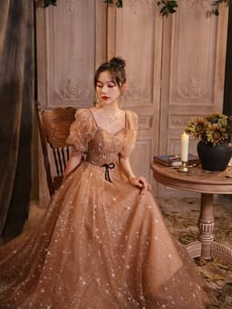 image-Banquet Host Long Pettiskirt French Evening Dress
