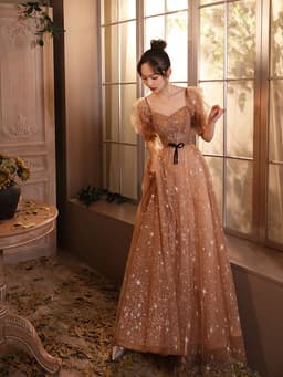 image-Banquet Host Long Pettiskirt French Evening Dress