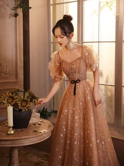 image-Banquet Host Long Pettiskirt French Evening Dress