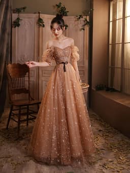 image-Banquet Host Long Pettiskirt French Evening Dress