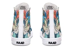 image-Printed Couple High Top Canvas Shoes