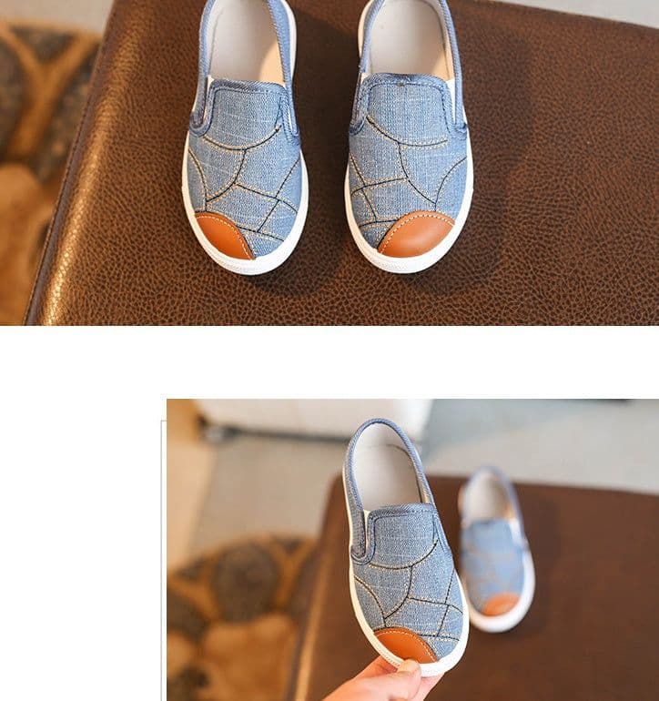 image-Fashion Personality Children's Denim Canvas Shoes