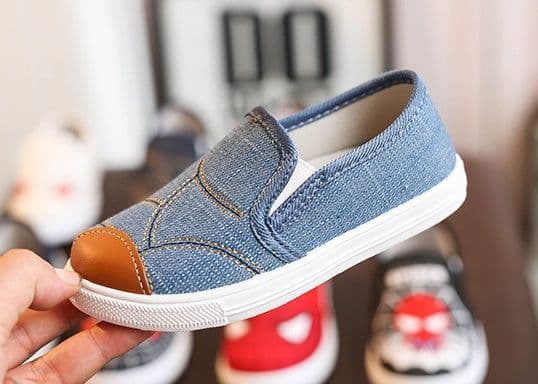 image-Fashion Personality Children's Denim Canvas Shoes