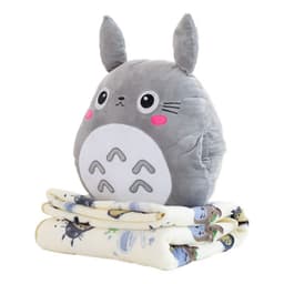 image-Cartoon Plush Pillow Blanket 3-in-1 - Car Travel
