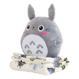 image-Cartoon Plush Pillow Blanket 3-in-1 - Car Travel