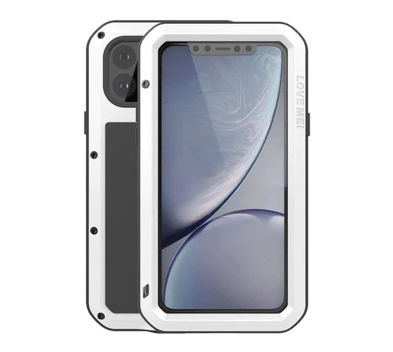 image-Suitable for Apple iPhone11ProMax three-proof mobile phone shell anti-drop pro silicone metal all-inclusive foreign trade new