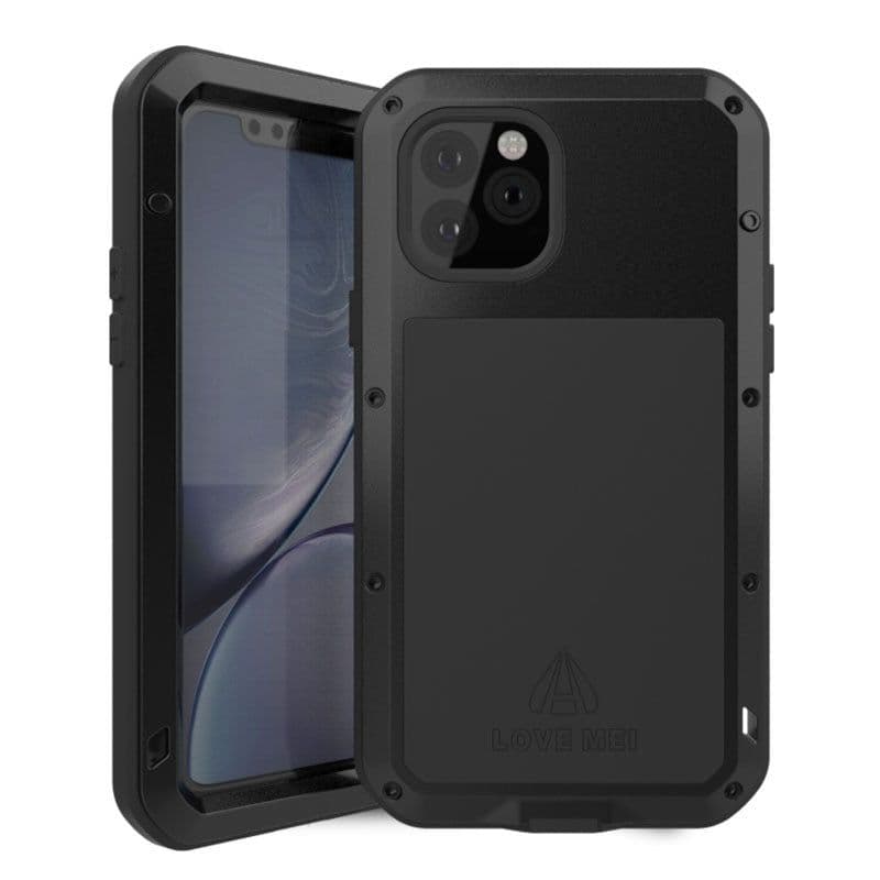 image-Suitable for Apple iPhone11ProMax three-proof mobile phone shell anti-drop pro silicone metal all-inclusive foreign trade new