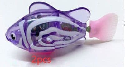 image-Cat Interactive Electric Fish Water Toy For Indoor Play Swimming Robot Fish Toys For Cat Dog Pet Baby Swimmer Bath Robofish Toys