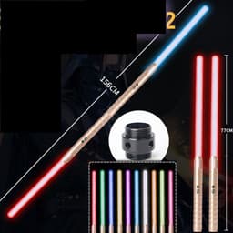 image-RGB Metal Light Up Saber Laser Sword Toys Light Saber Lightstick Children's Gifts