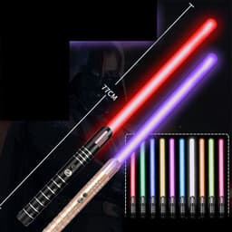 image-RGB Metal Light Up Saber Laser Sword Toys Light Saber Lightstick Children's Gifts