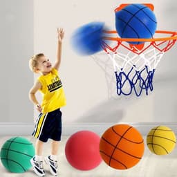 image-Silent High Density Foam Sports Ball Indoor Mute Basketball Soft Elastic Ball Children Sports Toy Games