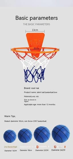 image-Silent High Density Foam Sports Ball Indoor Mute Basketball Soft Elastic Ball Children Sports Toy Games