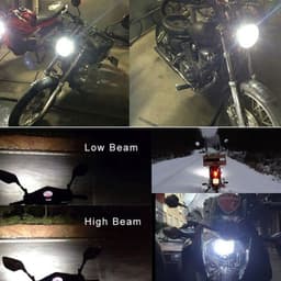 image-Motorcycle Led M4 Double Claw H6 Electric Vehicle Built-in Lights