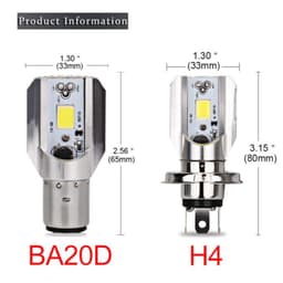image-Motorcycle Led M4 Double Claw H6 Electric Vehicle Built-in Lights