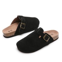 image-Women's Large Flat Sole Slip On Baotou Half Slippers