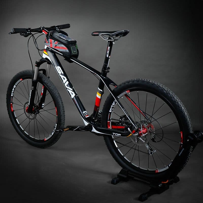image-Rock Brothers Red Star Award Ma Yingbao bicycle bag front beam bag riding on tube bag mobile phone waterproof saddle bag