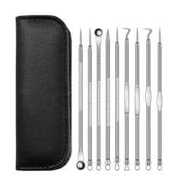 image-Factory wholesale stainless steel acne needle holder double-head teasing acne acne needle to blackhead beauty tool set