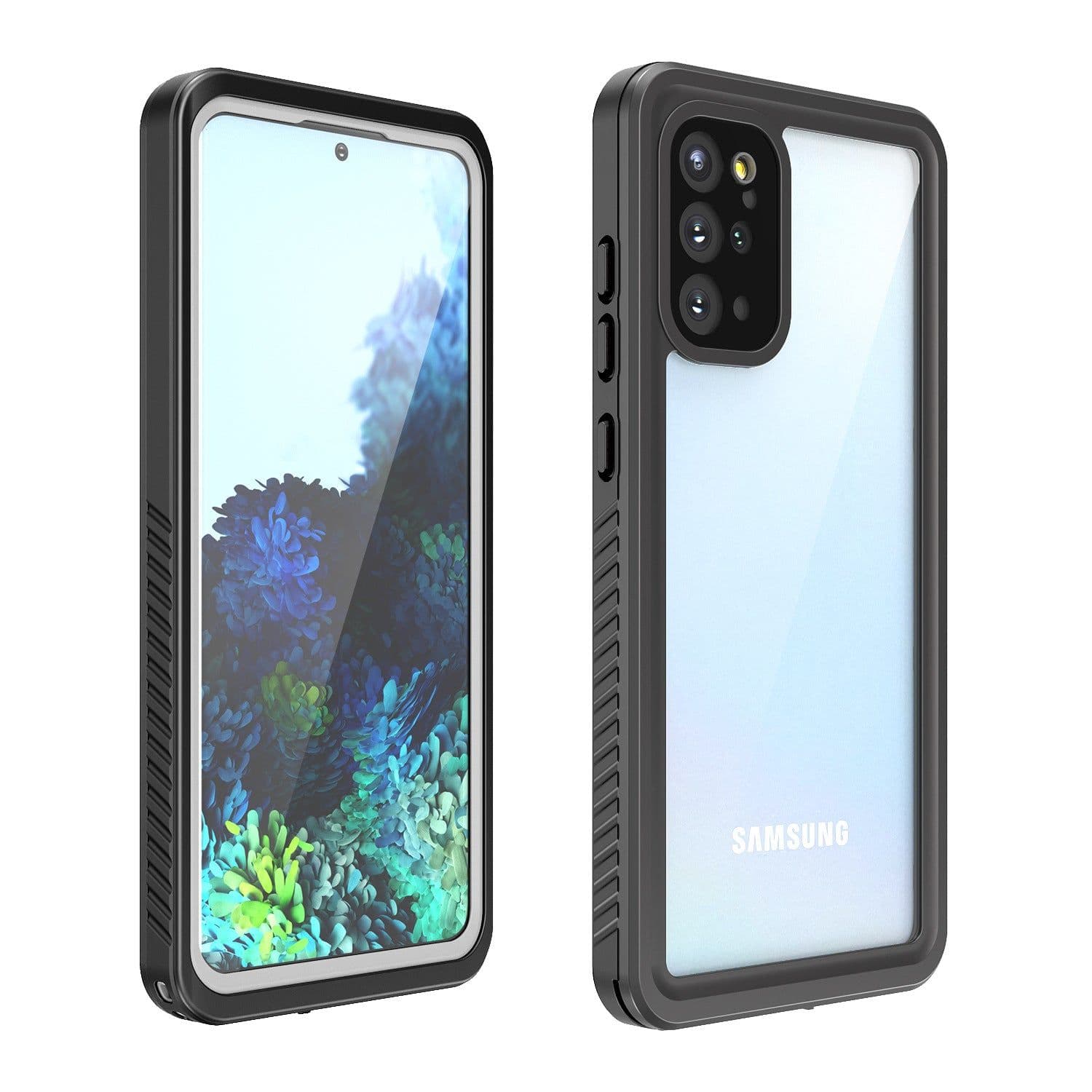 image-Suitable for Samsung Galaxy S20plus waterproof shell transparent anti-fall mobile phone protective cover 6.7 inch