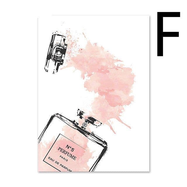 image-High Heels Books Perfume Bottle Magazine Modern Home Decoration Painting