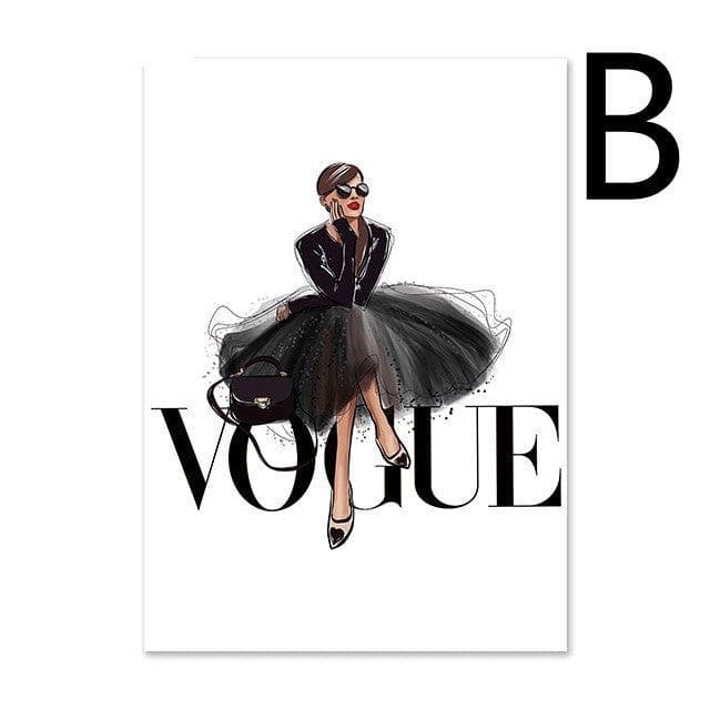 image-High Heels Books Perfume Bottle Magazine Modern Home Decoration Painting