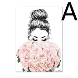 image-High Heels Books Perfume Bottle Magazine Modern Home Decoration Painting