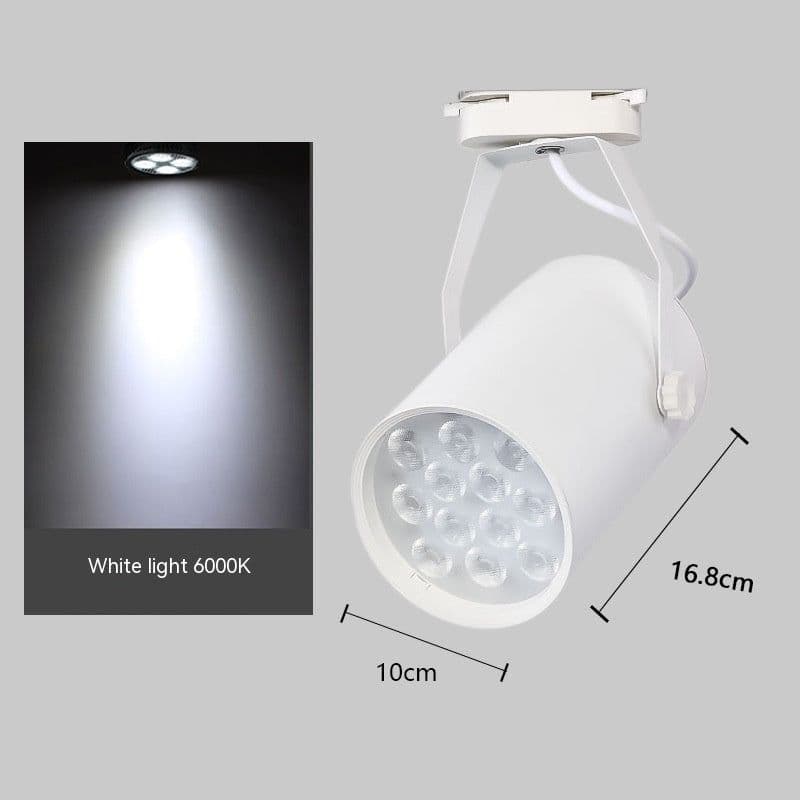 image-LED Track Spotlight Track Lamp 12 W18W Clothing Store Background Wall Open-mounted Slide Spotlight Super Bright