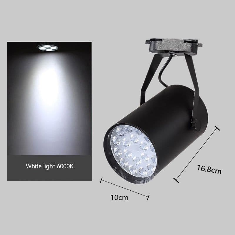 image-LED Track Spotlight Track Lamp 12 W18W Clothing Store Background Wall Open-mounted Slide Spotlight Super Bright