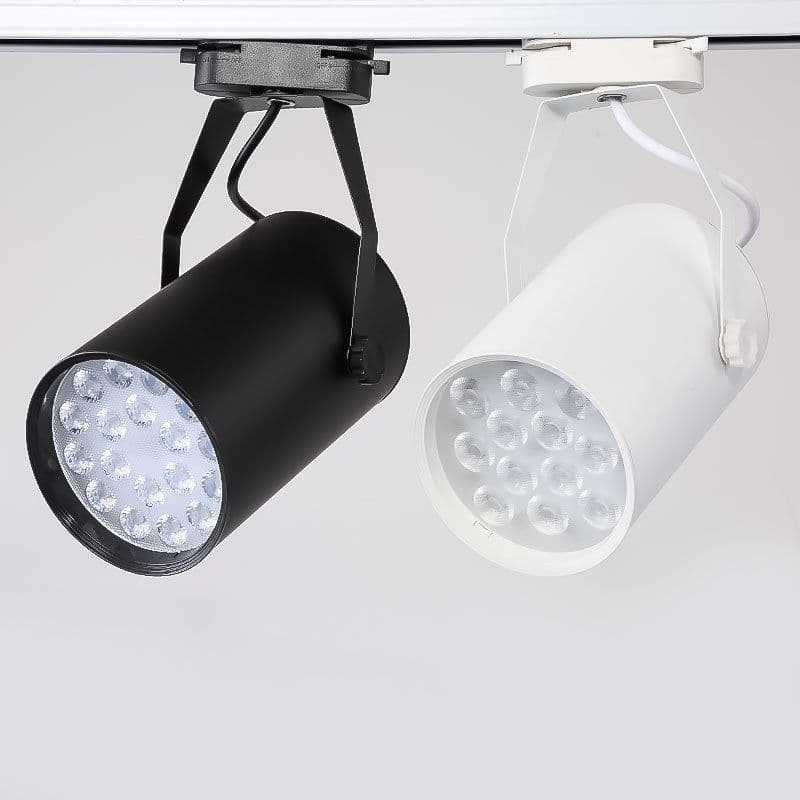 image-LED Track Spotlight Track Lamp 12 W18W Clothing Store Background Wall Open-mounted Slide Spotlight Super Bright