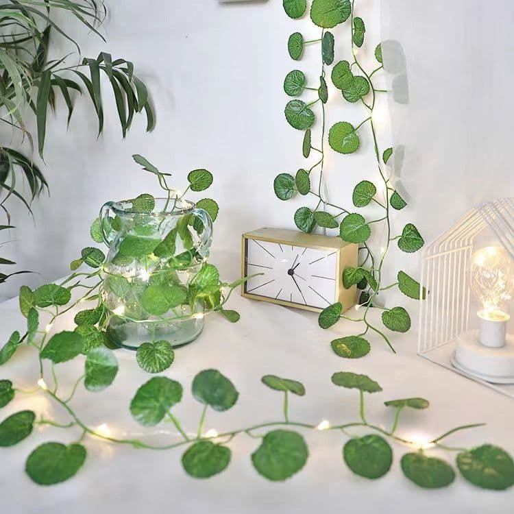 image-Rattan Lighting Chain Outdoor Courtyard Ornamental Festoon Lamp