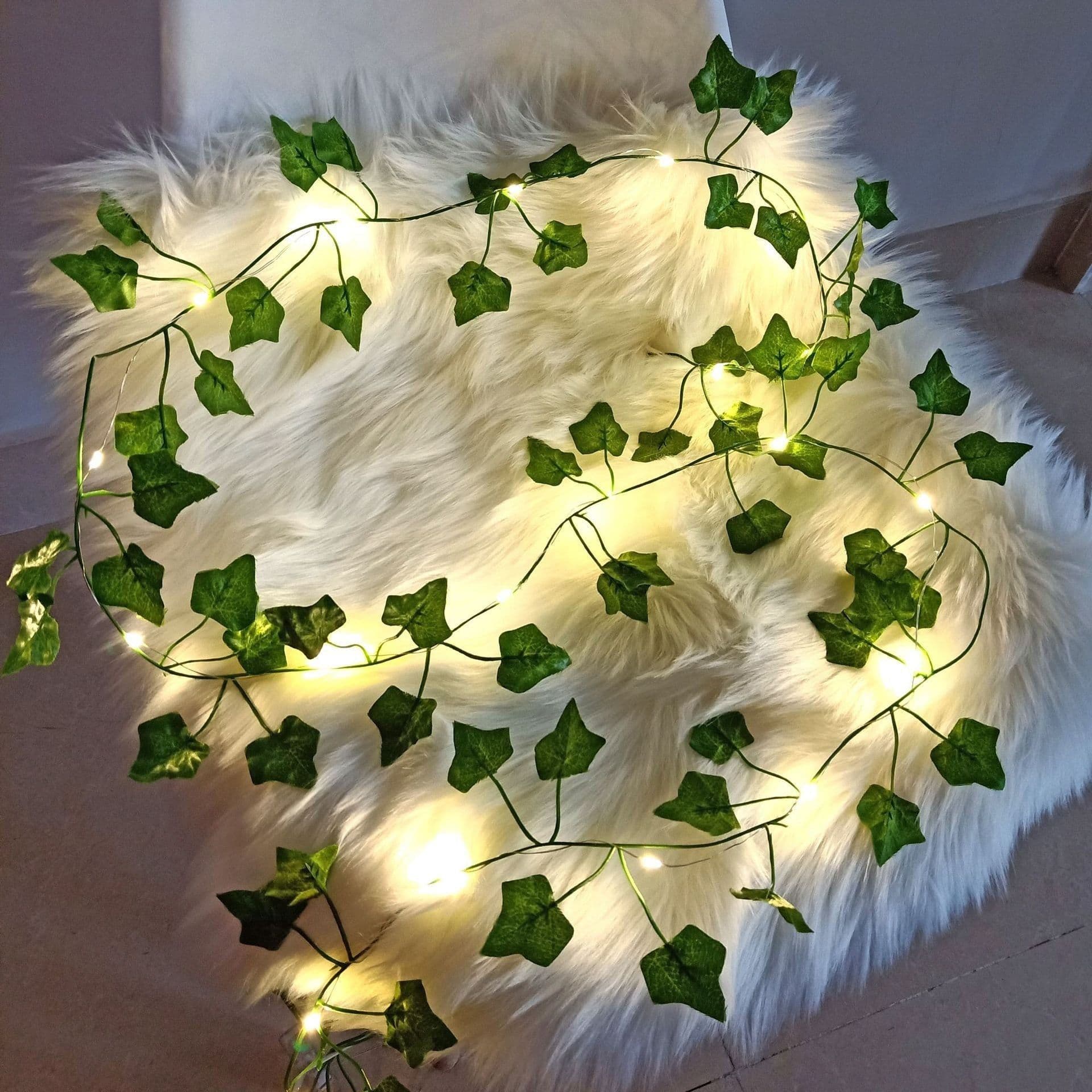 image-Rattan Lighting Chain Outdoor Courtyard Ornamental Festoon Lamp