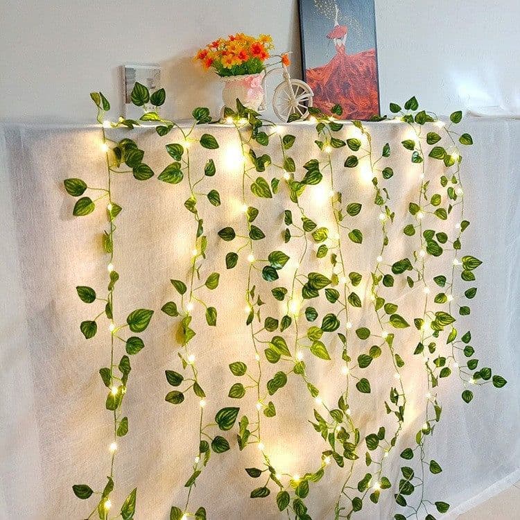 image-Rattan Lighting Chain Outdoor Courtyard Ornamental Festoon Lamp