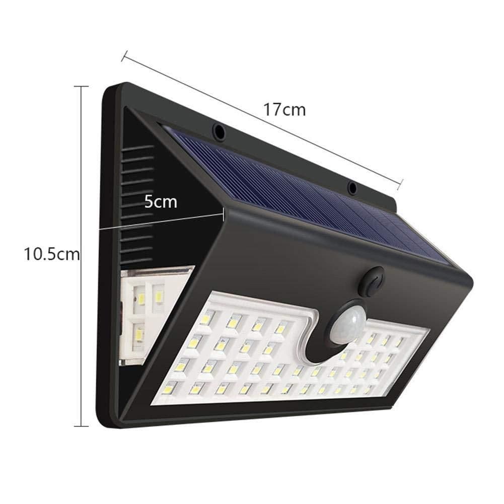 image-Three-sided Luminous Solar Sensor Wall Lamp