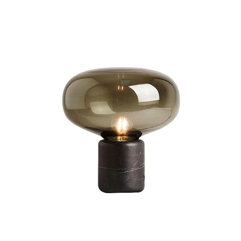 image-Modern Minimalist Marble Smoky Gray Living Room Bedroom Study Light Luxury Table Lamp