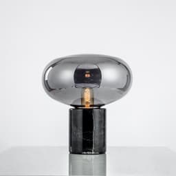 image-Modern Minimalist Marble Smoky Gray Living Room Bedroom Study Light Luxury Table Lamp