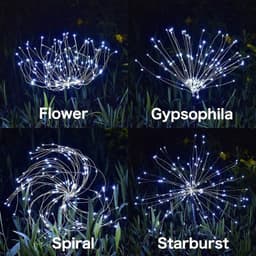 image-Solar Fireworks Lamp Drag A Waterproof Lawn Floor Outlet