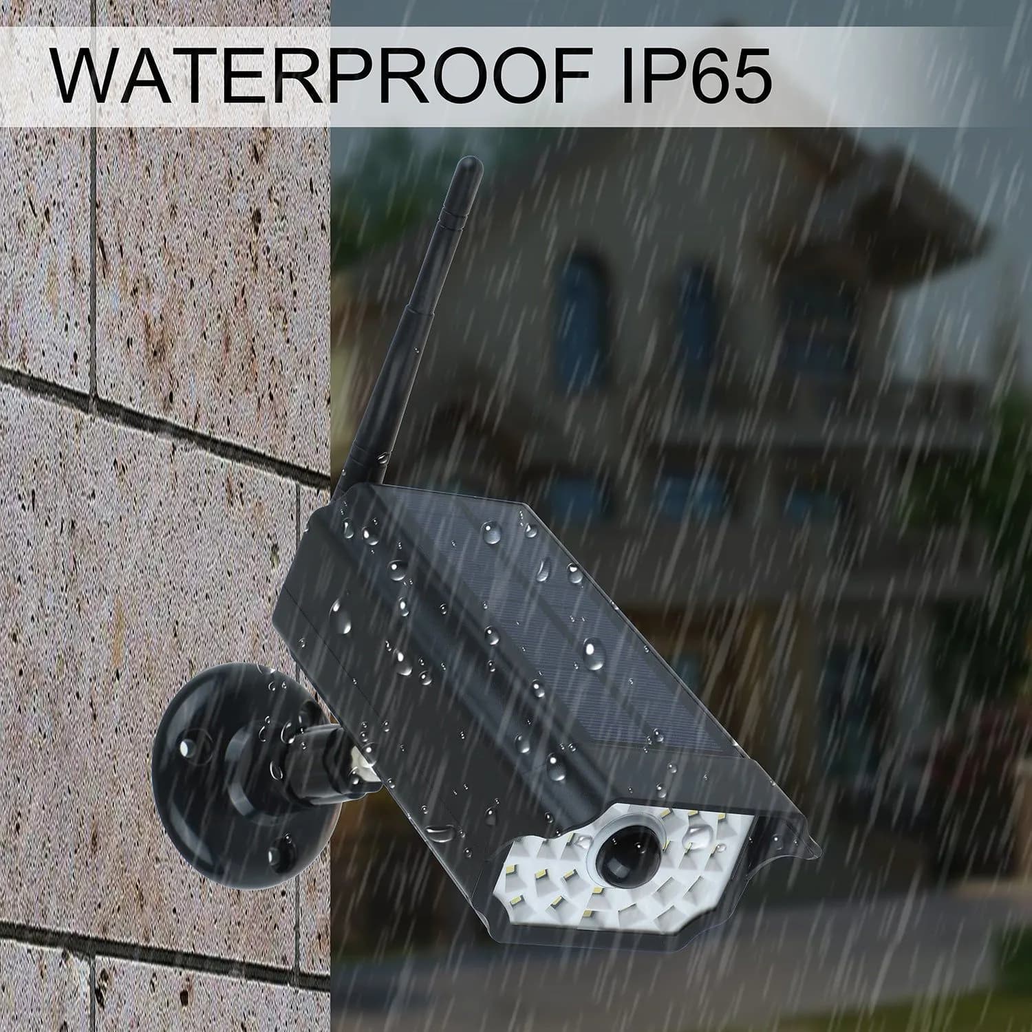 image-Solar Simulation Monitor Lamp Wall Lamp Scare Thief Anti-theft 30LED Infrared Sensor Lamp