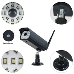 image-Solar Simulation Monitor Lamp Wall Lamp Scare Thief Anti-theft 30LED Infrared Sensor Lamp
