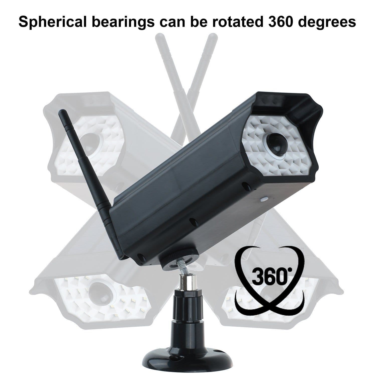 image-Solar Simulation Monitor Lamp Wall Lamp Scare Thief Anti-theft 30LED Infrared Sensor Lamp