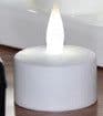 image-LED Glow Rechargeable Yellow Flashing Candle Lamp