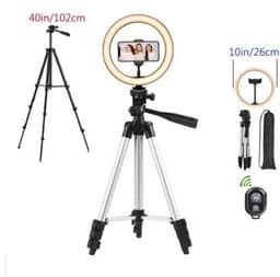 image-Ring Mobile Phone Holder Bracket Tripod Round Fill Light 3 Colors