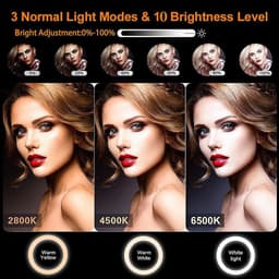 image-Ring Mobile Phone Holder Bracket Tripod Round Fill Light 3 Colors