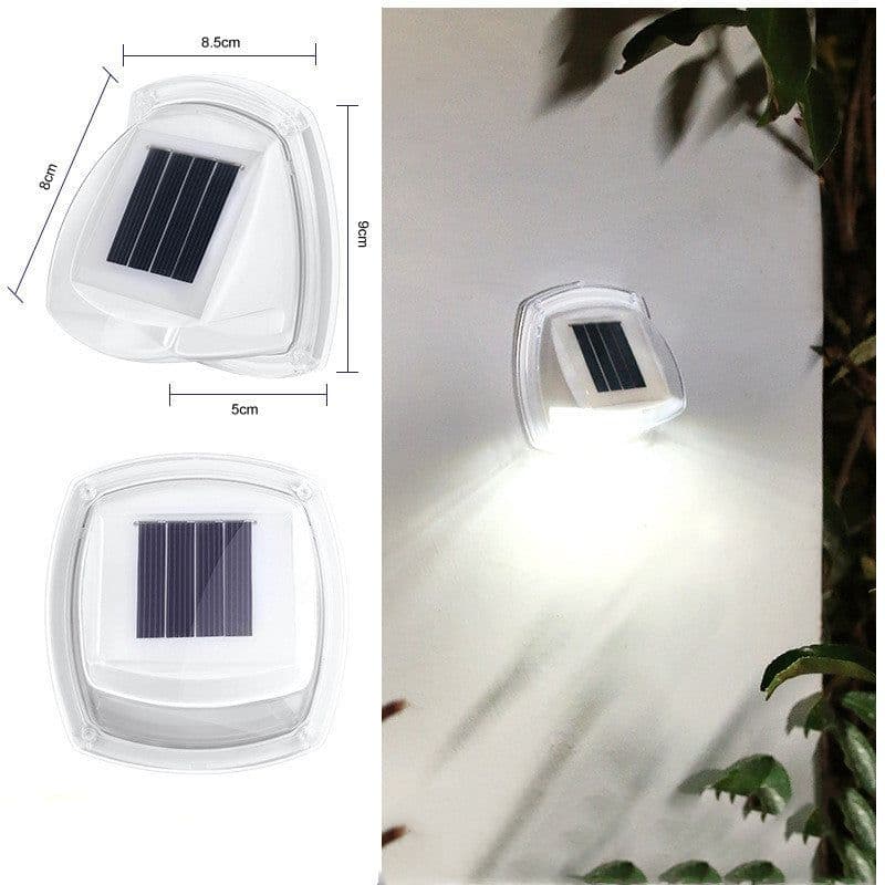 image-Outdoor Solar Courtyard Small Wall Lamp Garden Waterproof Rail Guarding Lamp Home Villa Wall Vintage Ornament Small Night Lamp