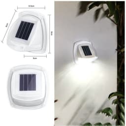 image-Outdoor Solar Courtyard Small Wall Lamp Garden Waterproof Rail Guarding Lamp Home Villa Wall Vintage Ornament Small Night Lamp
