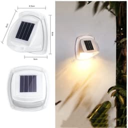 image-Outdoor Solar Courtyard Small Wall Lamp Garden Waterproof Rail Guarding Lamp Home Villa Wall Vintage Ornament Small Night Lamp