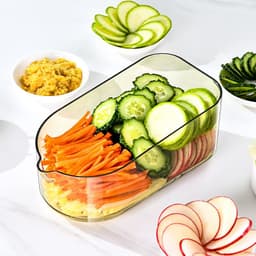 image-Multifunction Transparent Vegetable Cutter Steel Blade Potato Slicer Fruit Shred Dicing Blades Carrot Cheese Grater Chopper Kitchen Gadgets