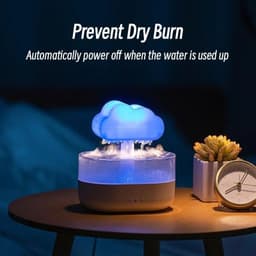 image-Rain Cloud Night Light Humidifier With Raining Water Drop Sound And 7 Color Led Light Essential Oil Diffuser Aromatherapy