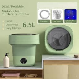 image-Mini Foldable Washing Machine Portable Mini Socks Underwear Panties Washing Machine Big Capacity 3 Models With Spinning Dry Gadgets