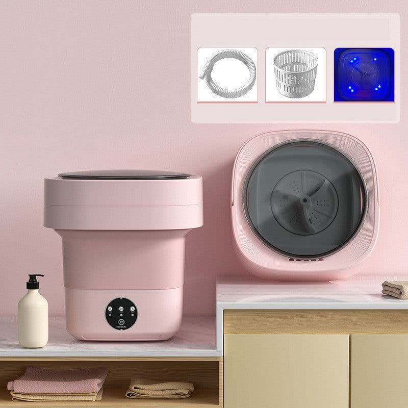 image-Mini Foldable Washing Machine Portable Mini Socks Underwear Panties Washing Machine Big Capacity 3 Models With Spinning Dry Gadgets